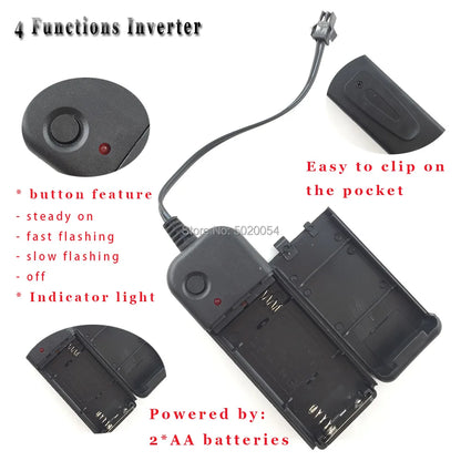 LED Purge Halloween Maska – Neon Svietiaca