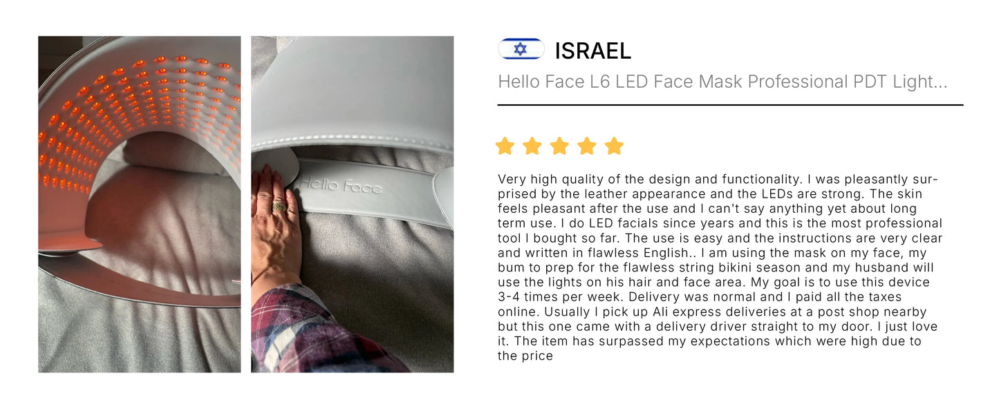 Hello Face L6 LED Maska – 630nm / 850nm Červená Svetelná Terapia