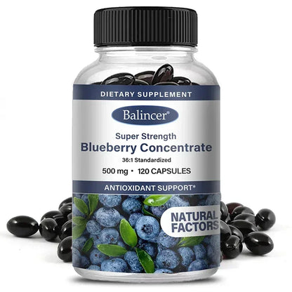 Blueberry Capsules 500mg – Antioxidant & Health Support ✅