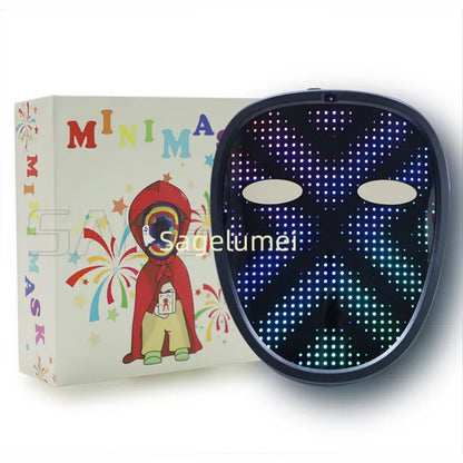 LED Maska s Rozpoznávaním Gest – Detská Svietiaca Maska