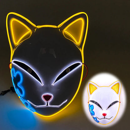 LED Purge Halloween Maska – Neon Svietiaca