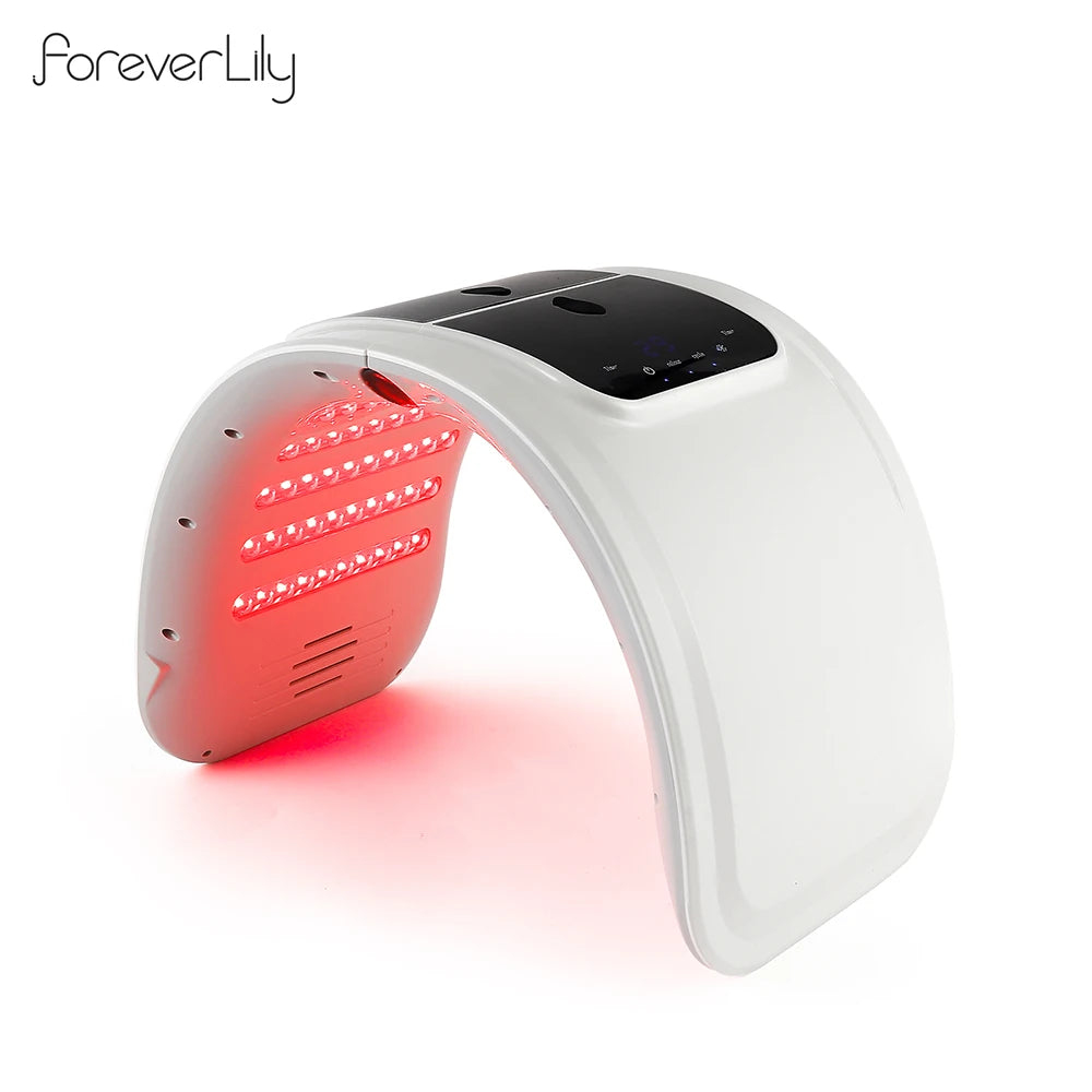 Foreverlily LED Maska – 7 Farieb Fotónová Terapia s Nano Sprejom