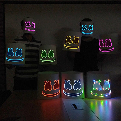 LED DJ Maska – Marshmello Štýl Helma