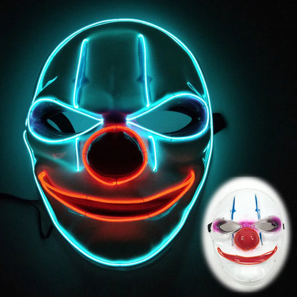 LED Purge Halloween Maska – Neon Svietiaca