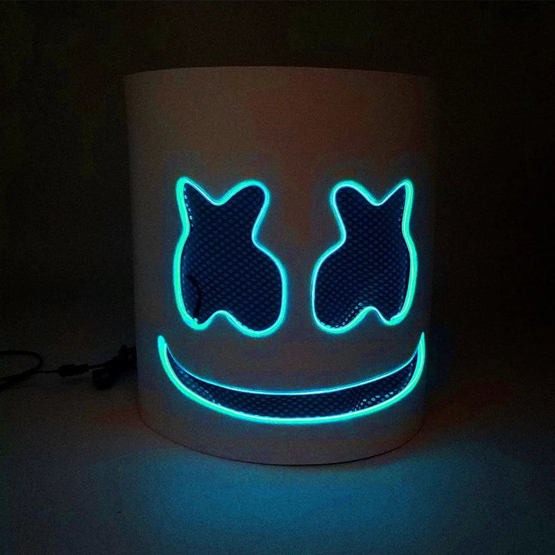 LED DJ Maska – Marshmello Štýl Helma