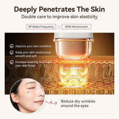 RF Prístroj na Lifting Tváre s EMS a 24K Zlatom