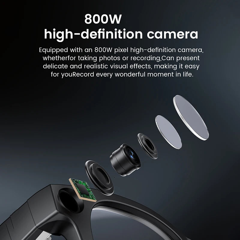 Inteligentné okuliare 2026 HD foto video OpenAI nahrávanie preklad dotykové fotochromatické šošovky Bluetooth hovory hudba multifunkčné okuliare