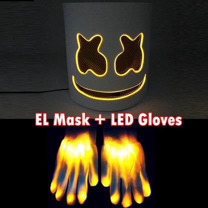 LED DJ Maska – Marshmello Štýl Helma