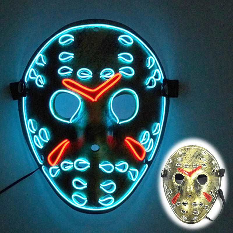 LED Purge Halloween Maska – Neon Svietiaca