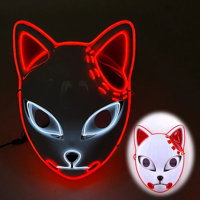 LED Purge Halloween Maska – Neon Svietiaca