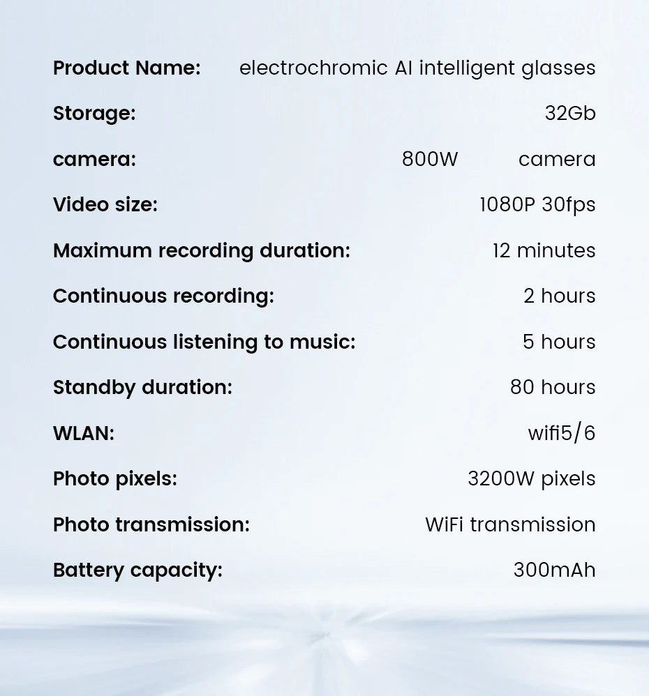 Inteligentné okuliare 2026 HD foto video OpenAI nahrávanie preklad dotykové fotochromatické šošovky Bluetooth hovory hudba multifunkčné okuliare