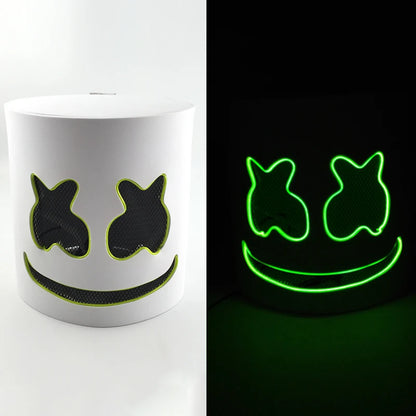 LED DJ Maska – Marshmello Štýl Helma