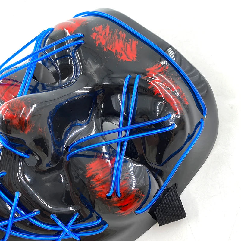 LED Purge Halloween Maska – Neon Svietiaca