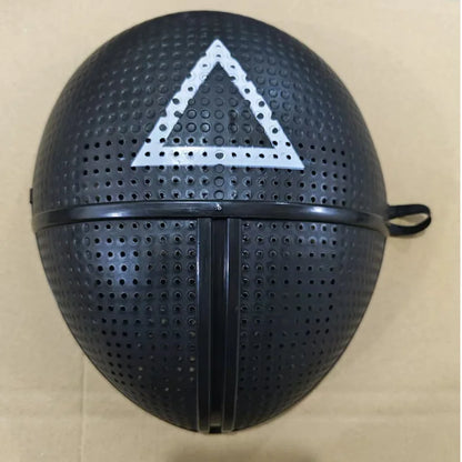 Cosplay LED Maska Squid Game – Kruh Štvorec Trojuholník ✅