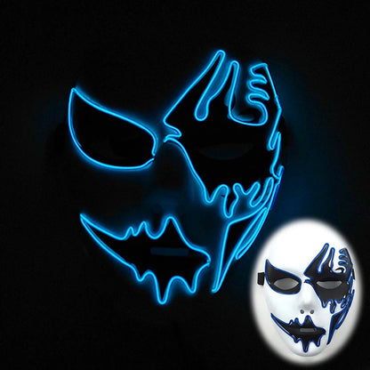 LED Purge Halloween Maska – Neon Svietiaca