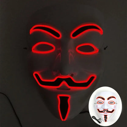 Cosplay LED Maska Squid Game – Kruh Štvorec Trojuholník ✅