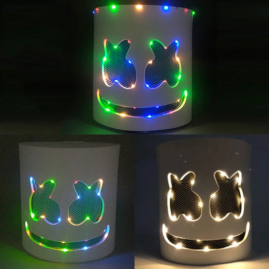 LED DJ Maska – Marshmello Štýl Helma