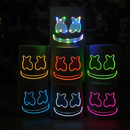 LED DJ Maska – Marshmello Štýl Helma