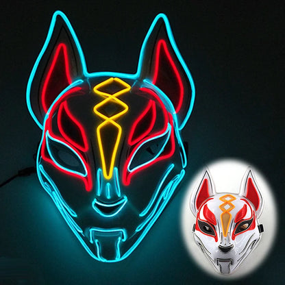 LED Purge Halloween Maska – Neon Svietiaca