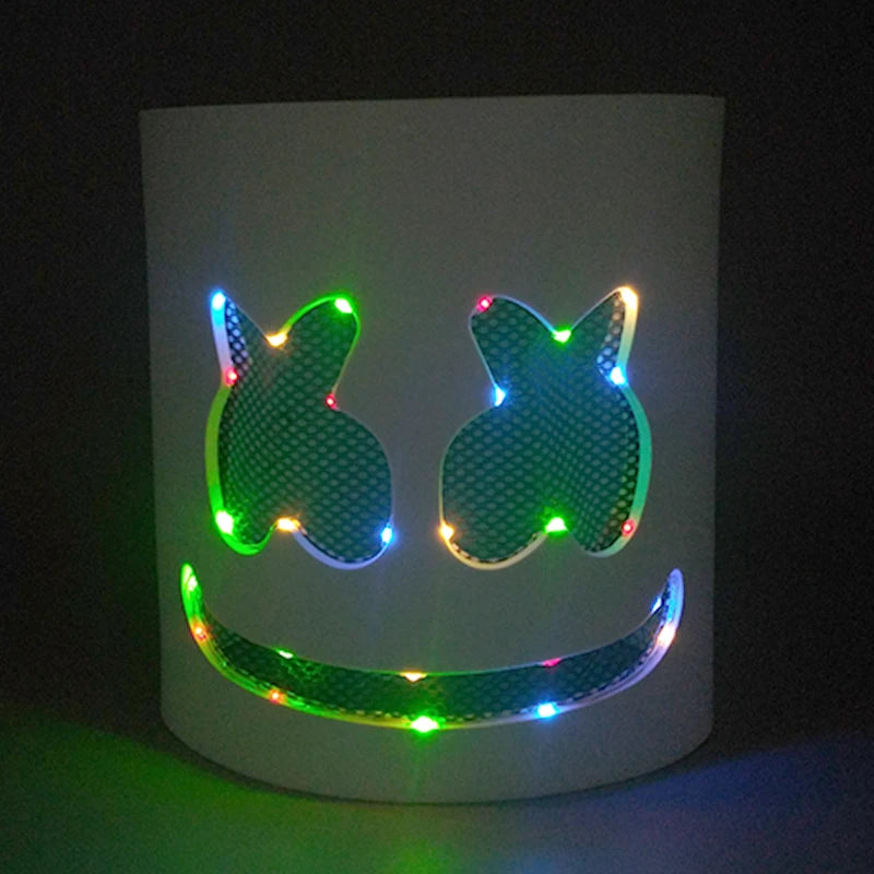 LED DJ Maska – Marshmello Štýl Helma