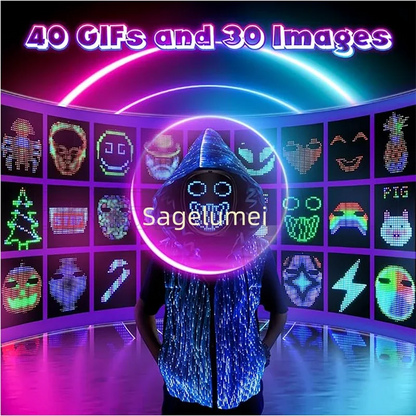 LED Maska s Rozpoznávaním Gest – Detská Svietiaca Maska