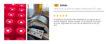 Hello Face L6 LED Maska – 630nm / 850nm Červená Svetelná Terapia