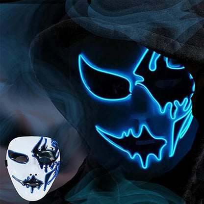 LED Purge Halloween Maska – Neon Svietiaca